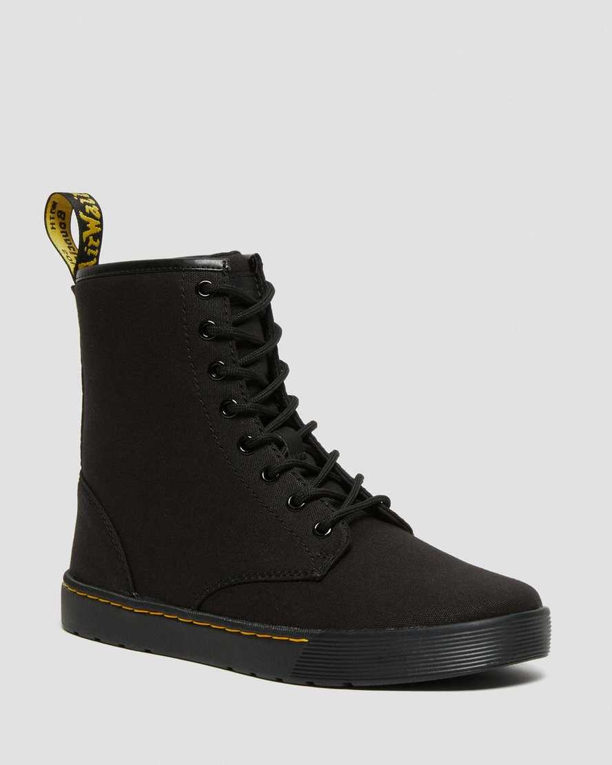 Dr. Martens Cairo Canvas Miesten Nauhalliset Nilkkurit - Mustat Nilkkurit [765-LHZOFP]